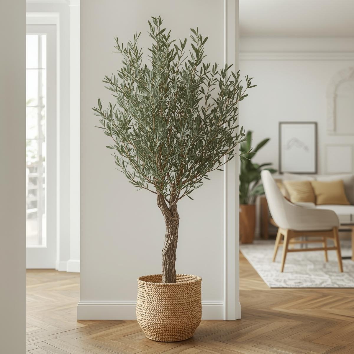 ''interior decor'' Artificial olive tree
